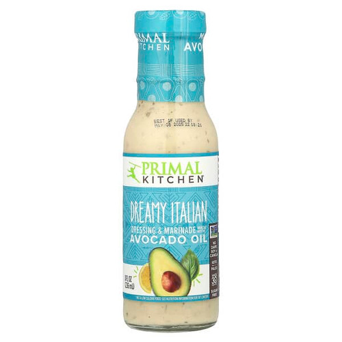 <img alt="Primal Kitchen, Dressing & Marinade Made with Avocado Oil, Dreamy Italian, 8 fl oz (236 ml)" title="Primal Kitchen, Dressing & Marinade Made with Avocado Oil, Dreamy Italian, 8 fl oz (236 ml),856769006544"