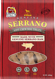 3 PACK of Country Kitchen Serrano Ham Soft Chew Dog Treats -- 16 oz