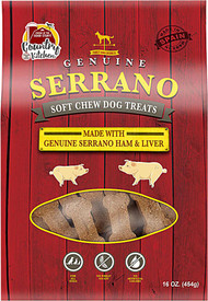 3 PACK of Country Kitchen Serrano Ham & Liver Soft Chew Dog Treats -- 16 oz