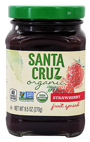 3 PACK of Santa Cruz Organic Fruit Spread Strawberry -- 9.5 oz
