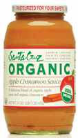 3 PACK of Santa Cruz Organic Cinnamon Apple Sauce -- 23 oz