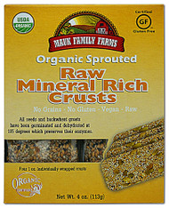 3 PACK of Mauk Family Farms Organic Sprouted Raw Crusts Mineral Rich -- 4 oz