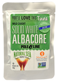 3 PACK of Natural Sea Wild Caught Solid White Albacore Tuna Salted -- 3 oz