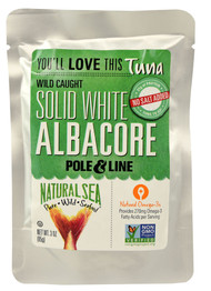 3 PACK of Natural Sea Wild Caught Solid White Albacore Tuna No Salt Added -- 3 oz