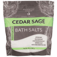 3 PACK of Soothing Touch Bath Salts Cedar Sage -- 32 oz