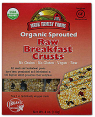 3 PACK of Mauk Family Farms Organic Sprouted Raw Breakfast Crusts -- 4 oz