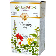 3 PACK of Celebration Herbals Organic Parsley Leaf Tea Caffeine Free -- 24 Herbal Tea Bags