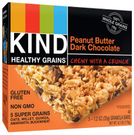 3 PACK of Kind Healthy Grains Granola Bars Gluten Free Peanut Butter Dark Chocolate -- 5 Bars