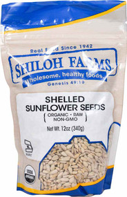 3 PACK of Shiloh Farms Organic Sunflower Seeds Shelled -- 12 oz