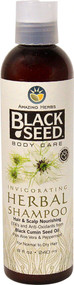 3 PACK of Amazing Herbs Black Seed Herbal Shampoo -- 8 fl oz