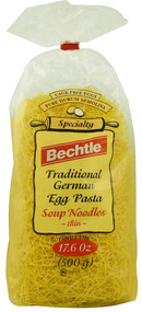 3 PACK of Bechtle Traditional German Cage Free Egg Pasta Soup Noodles Thin -- 17.6 oz