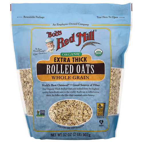 <img alt="Bobs Red Mill, Organic Extra Thick Rolled Oats, Whole Grain, 32 oz (907 g)" title="Bobs Red Mill, Organic Extra Thick Rolled Oats, Whole Grain, 32 oz (907 g),039978039545"