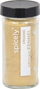 3 PACK of Spicely Organics Fennel Ground Jar -- 1.3 oz