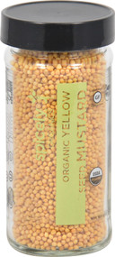 3 PACK of Spicely Organics Mustard Seed Whole Yellow Jar -- 2.4 oz