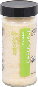 3 PACK of Spicely Organics Garlic Salt Jar -- 3.4 oz