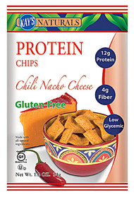 3 PACK of Kays Naturals Protein Chips Chili Nacho Cheese -- 6 Bags