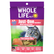3 PACK of Whole Life Pet Just One Ingredient Whole Food Cat Treats Pure Salmaon Fillet -- 1 oz