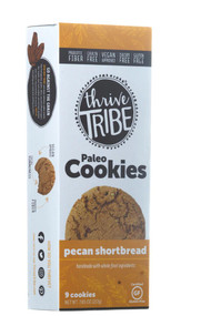 3 PACK of Thrive Tribe Paleo Cookies Gluten Free Pecan Shortbread -- 7.65 oz