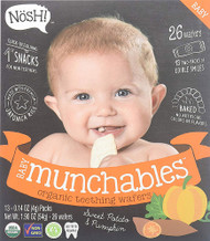 3 PACK of Nosh Baby Munchables Teething Wafers - Sweet Potato & Pumpkin -- 12 Packs