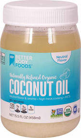 3 PACK of Better Body Foods Naturally Refined Organic Coconut Oil -- 15.5 fl oz