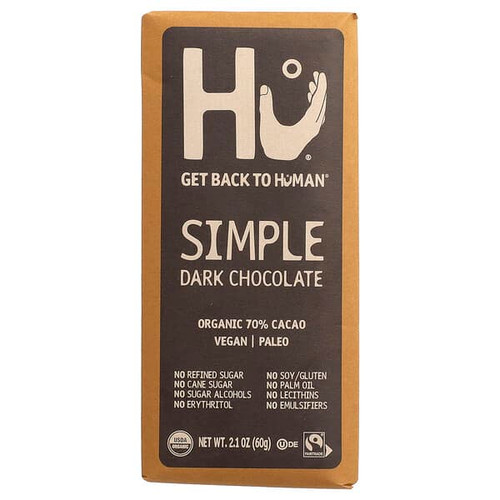 <img alt="Hu, Simple Dark Chocolate, 2.1 oz (60 g)" title="Hu, Simple Dark Chocolate, 2.1 oz (60 g),850180006046"