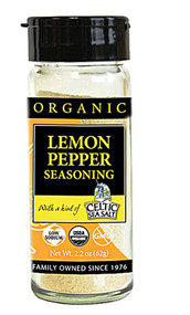 3 PACK of Selina Naturally Organic Lemon Pepper Seasoning with a Hint of Celtic Sea Salt -- 1.8 oz