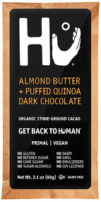 3 PACK OF Hu, Almond Butter + Puffed Quinoa Dark Chocolate, 2.1 oz (60 g),Hu, Almond Butter + Puffed Quinoa Dark Chocolate, 2.1 oz (60 g)