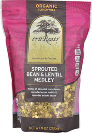 3 PACK of TruRoots Organic Sprouted Bean & Lentil Medley -- 9 oz