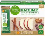 3 PACK of Simple Truth Date Bar Apple Cinnamon -- 5 Bars