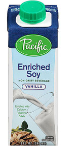 3 PACK of Pacific Foods Enriched Soy Non-Dairy Beverage Vanilla -- 8 fl oz