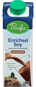 3 PACK of Pacific Foods Enriched Soy Non-Dairy Beverage Chocolate -- 8 fl oz