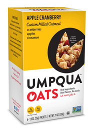 3 PACK of Umpqua Oats Insane Grains Oatmeal with Quinoa & Chia Gluten Free Apple Cranberry Crisp -- 6 Packets