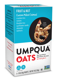 3 PACK of Umpqua Oats Insane Grains Oatmeal with Quinoa & Chia Gluten Free Fruit & Nut Fusion -- 6 Packets