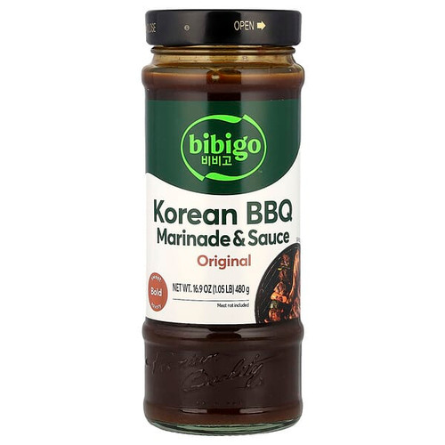 <img alt="Bibigo, Marinade & Sauce, Korean BBQ, Original, 16.9 oz (480 g)" title="Bibigo, Marinade & Sauce, Korean BBQ, Original, 16.9 oz (480 g),807176705940"