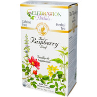 3 PACK of Celebration Herbals Organic Red Raspberry Leaf Caffeine Free -- 50 g