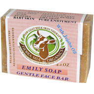 Tierra Mia Organics, Raw Goat Milk Skin Therapy, Face Bar, Emily Soap, 3.8 oz (Discontinued Item)