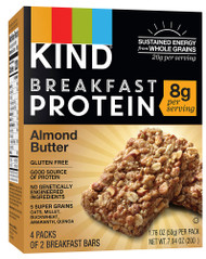 3 PACK of Kind Breakfast Bars 8G Protein Gluten Free Almond Butter -- 4 Packs of 2 Bars