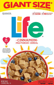 3 PACK of Quaker Life Multigrain Cereal Cinnamon -- 24.8 oz