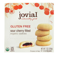 3 PACK of Jovial Organic Fruit Filled Cookies Gluten Free Sour Cherry -- 7 oz