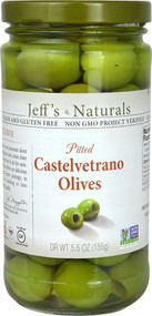 3 PACK of Jeffs Naturals Pitted Castelvetrano Olives -- 5.5 oz