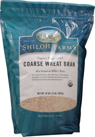 3 PACK of Shiloh Farms Coarse Wheat Bran Unprocessed -- 32 oz