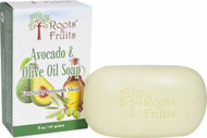3 PACK of Roots & Fruits Bar Soap Avocado & Olive Oil -- 5 oz