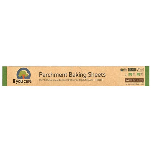 <img alt="If You Care, Parchment Baking Sheets, 24 Pre-Cut Sheets, 200 sq in (13 in x 16 in) Each" title="If You Care, Parchment Baking Sheets, 24 Pre-Cut Sheets, 200 sq in (13 in x 16 in) Each,770009011924"