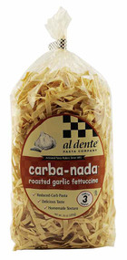 3 PACK of Al Dente Carba-Nada Roasted Garlic Fettucine Noodles -- 10 oz