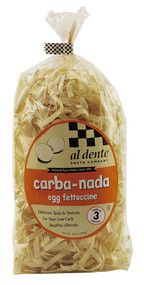3 PACK of Al Dente Carba-Nada Egg Fettuccine Noodles -- 10 oz