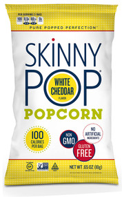 3 PACK of SkinnyPop Popcorn Gluten Free White Cheddar -- 4.4 oz