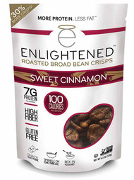 3 PACK of Enlightened Roasted Broad Bean Crisps Gluten Free Sweet Cinnamon -- 4.5 oz