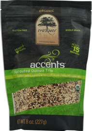 3 PACK of TruRoots Organic Sprouted Quinoa Trio -- 8 oz