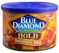 3 PACK of Blue Diamond Almonds Bold Habanero BBQ -- 6 oz