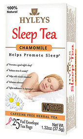 3 PACK of Hyleys Sleep Tea Chamomile -- 25 Tea Bags